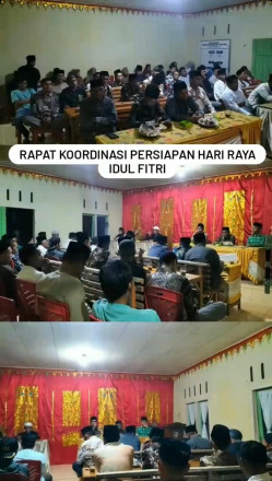 Rapat persiapan hari raya 24-03-2025